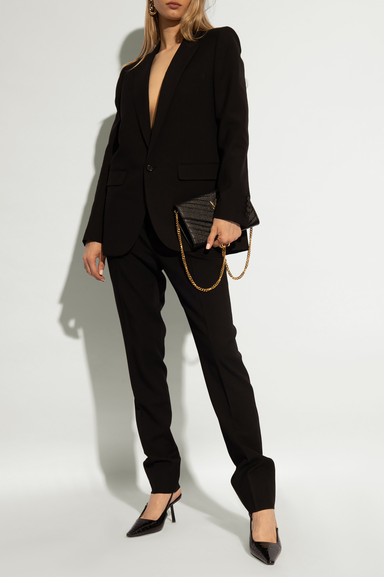 ジャケット Saint Laurent FW24 Black wool blazer (517740Y404W 1000) Saint Laurent Wool blazer | Women's Clothing | Vitkac